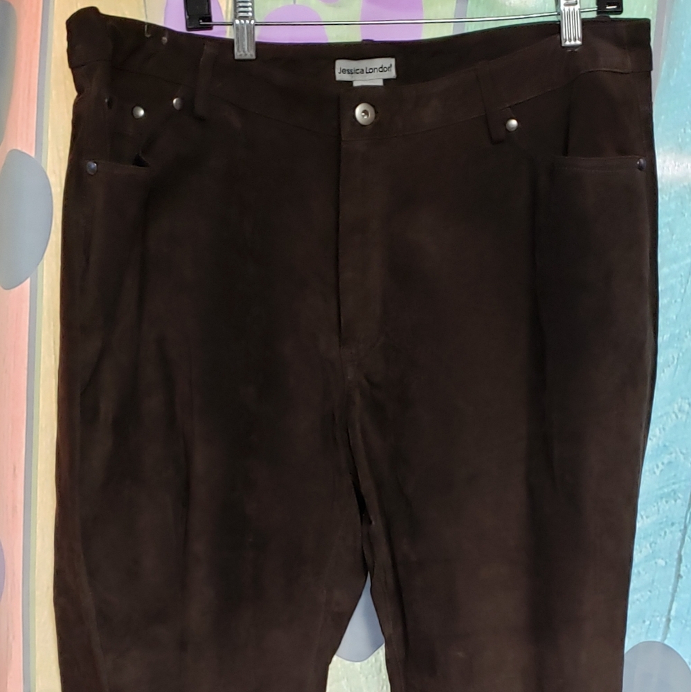 Jessica London Brand new - never worn. Genuine leather suede in chocolate color.